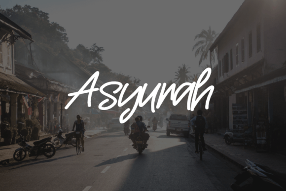 Asyurah: A Dynamic Script Typeface for Editorial Design