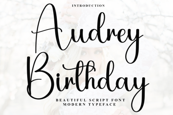 Audrey Birthday: An Elegant Script Font for Web Headers