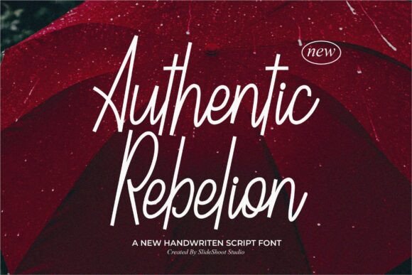 Authentic Rebelion: A Handwritten Font for Editorial Design