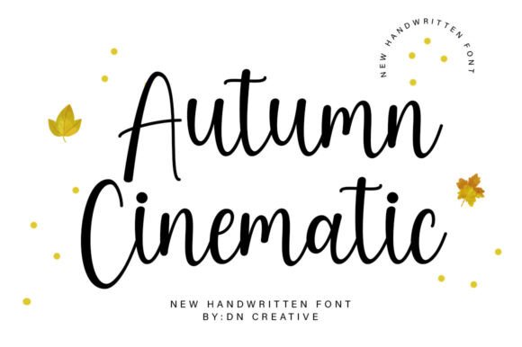 Autumn Cinematic: An Elegant Script Font for Editorial Design