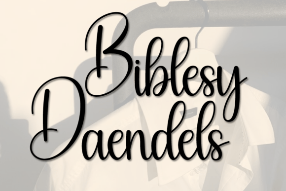Biblesy Daendels: A Handwritten Typeface for Editorial Design