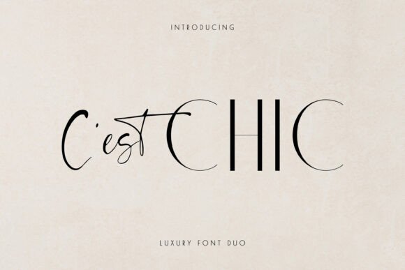 C est Chic: A Stylish Font Duo for Modern Branding