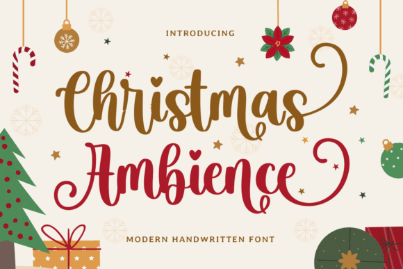 Christmas Ambience: A Warm Script Font for Editorial Design