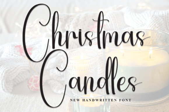 Christmas Candles Font for Business Branding