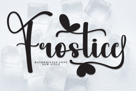 Frostice Font: A Handwritten Typeface for Crafters
