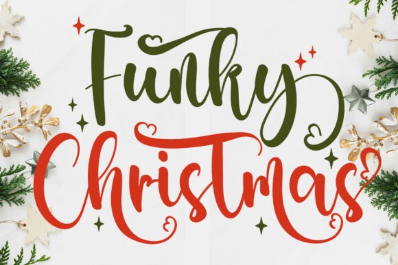 Funky Christmas: A Handwritten Typeface for Festive Editorial Design