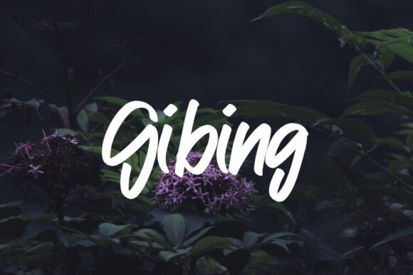 Gibing Font: The Perfect Script Typeface for Handmade Brands