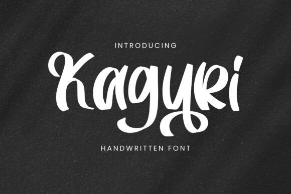 Kaguri: A Handwritten Typeface for Polished Branding