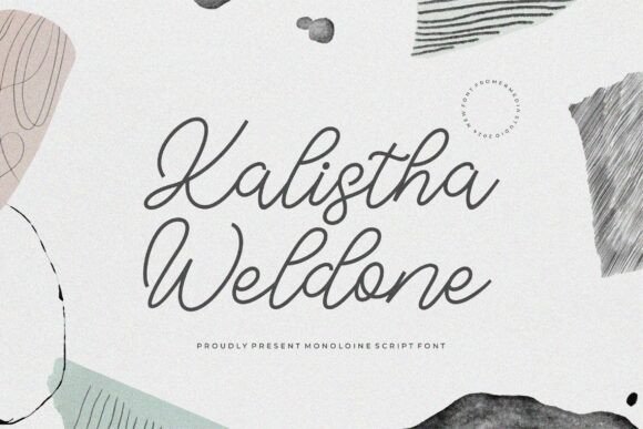 Kalistha Weldone: The Modern Script Font for Handmade Brands