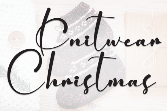 Knitwear Christmas Font: A Cozy Upgrade for Small Brands