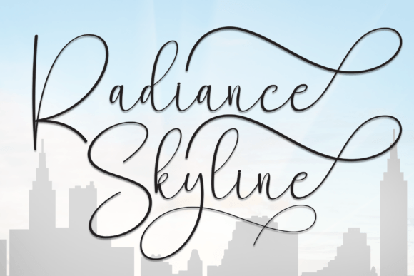 Radiance Skyline: The Script Font for Scroll-Stopping Visuals