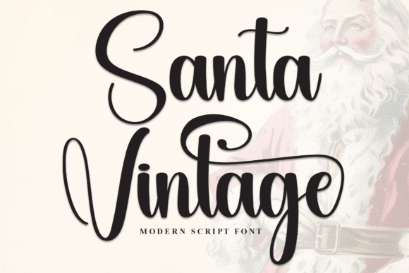 Santa Vintage: The Elegant Script Font for Handmade Brands