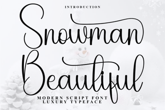 Snowman Beautiful: A Handwritten Font for Authentic Branding