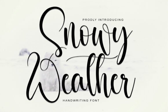Snowy Weather: A Handwritten Font for Editorial Warmth