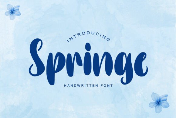 Springe Font: The Perfect Handwritten Typeface for Crafters