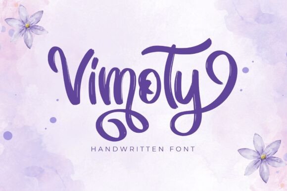 Vimoty: A Handwritten Typeface for Editorial Design
